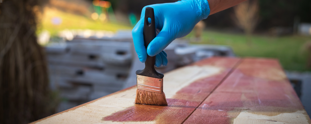 fence staining