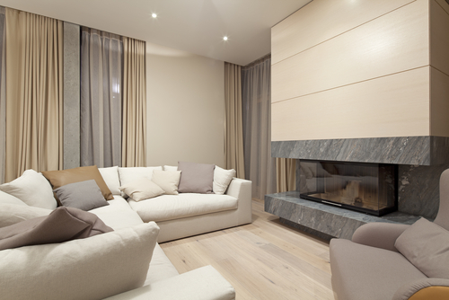interior walls with glossy paint